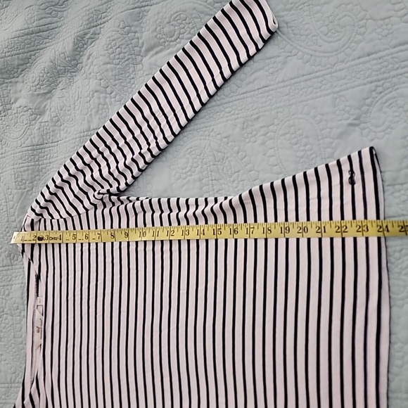 Vineyard Vines Navy and White Striped Long Sleeve Tee - Picture 7 of 10